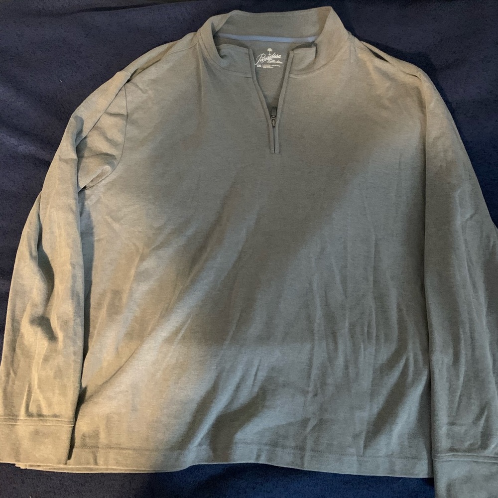 Paradise Collection Men’s XXL Grey 1/4 ZIP Sweater